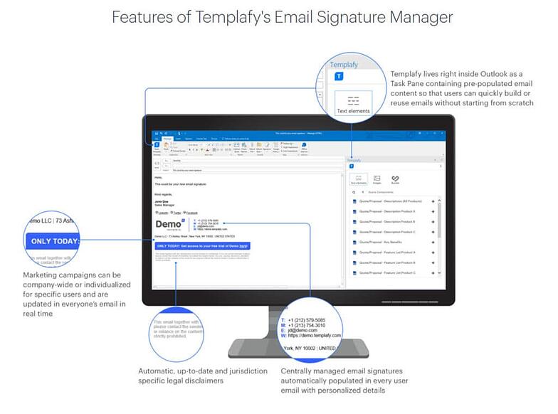 Email signature marketing solution