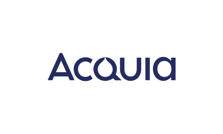 Acquia logo - dark blue on white background