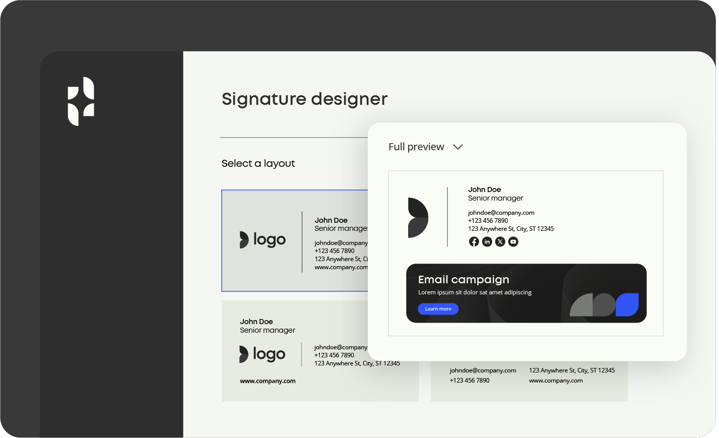 Email signature management - Templafy