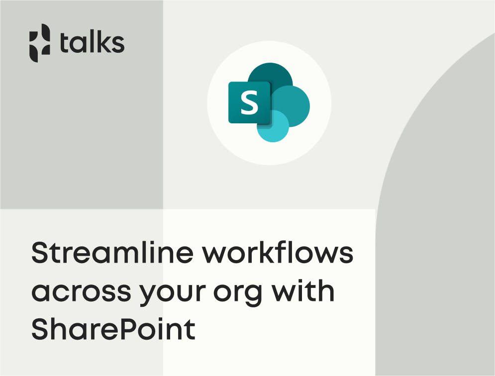 Streamline workflows across your org with SharePoint