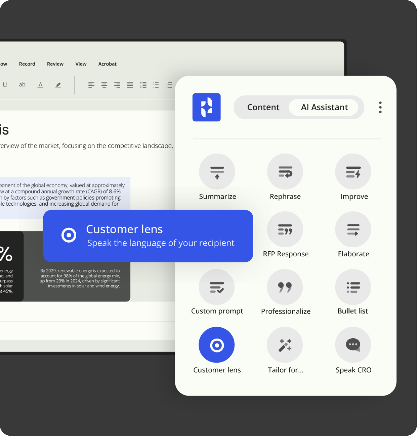 Professional AI document generator - Templafy