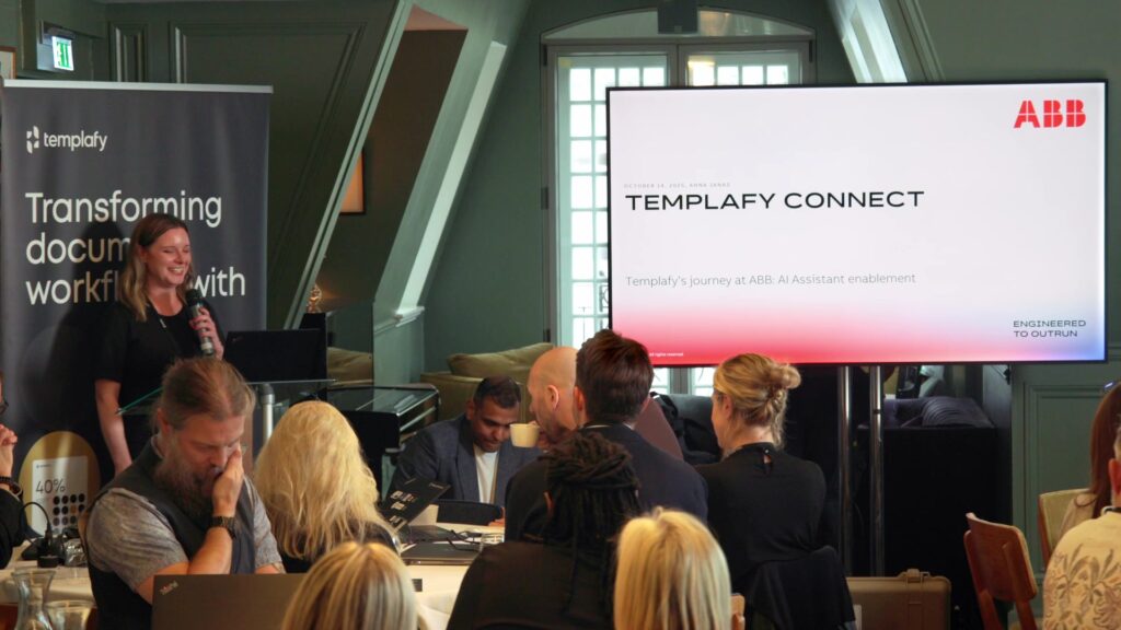 ABB’s journey with Templafy’s AI Assistant
