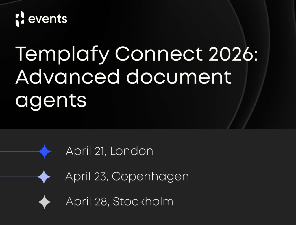 Templafy Connect 2026: Advanced document agents