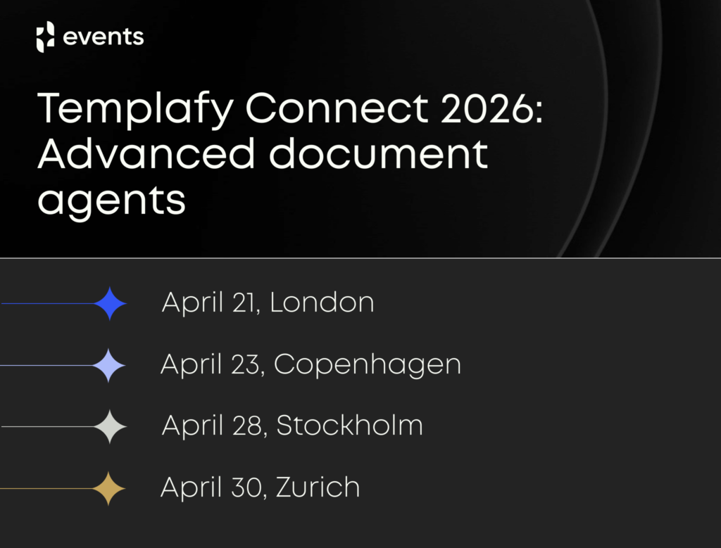 Templafy Connect 2026: Advanced document agents