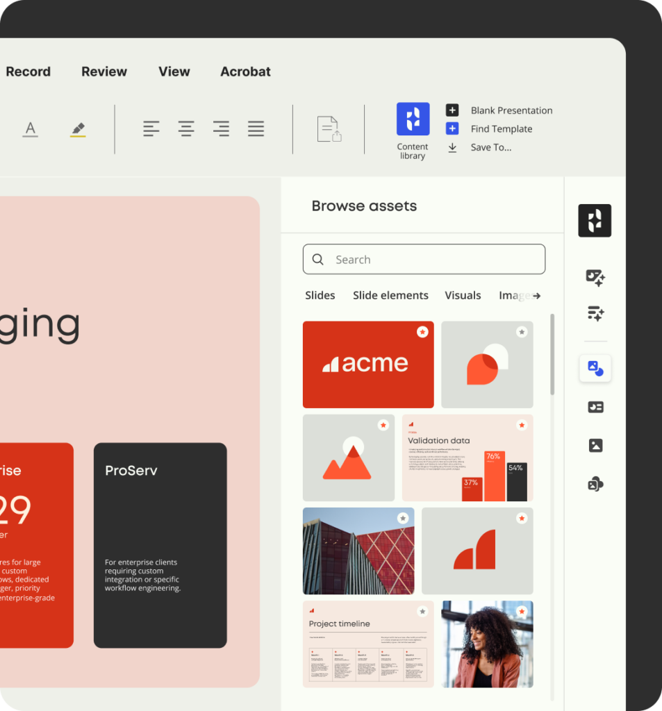 Prompt to professional in seconds, right inside PowerPoint - Templafy