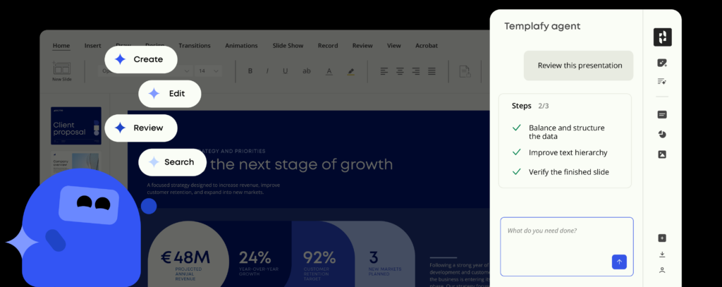 Introducing the next evolution of Templafy agents for PowerPoint