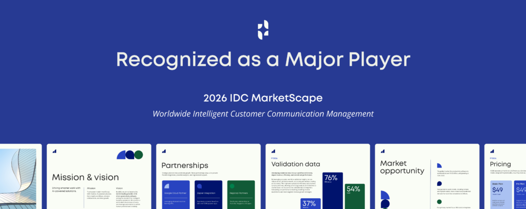 Templafy Named a Major Player in 2026 IDC MarketScape for Worldwide Intelligent Customer Communication Management